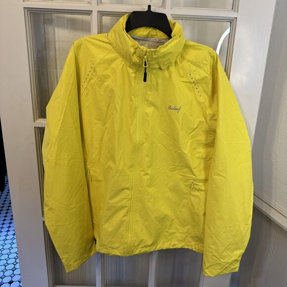 BALEAF neon Cycling Jacket Hooded Running Raincoat Windbreaker Waterproof XL New - Picture 1 of 11
